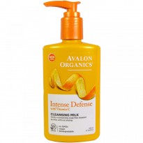 Avalon Organics, Intense Defense, With Vitamin C, Cleansing Milk, 8.5 fl oz (251 ml)
