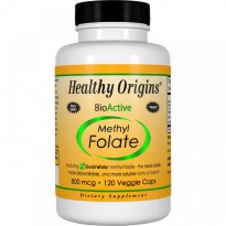 Healthy Origins, Methyl Folate, 800 mcg, 120 Veggie Caps