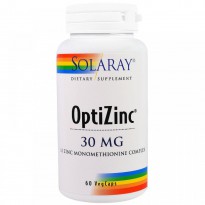 Solaray, OptiZinc, 30 mg, 60 Veggie Caps