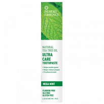 Desert Essence, Natural Tea Tree Oil Ultra Care Toothpaste, Mega Mint, 6.25 oz (176 g)