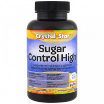 Crystal Star, Sugar Control High, 60 Veggie Caps