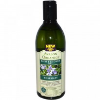 Avalon Organics, Bath & Shower Gel, Rosemary, 12 fl oz (355 ml)