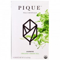 Pique Tea, Jasmine, Organic Green Tea, 14 Sachets, 0.3 oz (8.4 g)