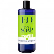 EO Products, Hand Soap, Refill, Peppermint & Tea Tree, 32 fl oz (960 ml)