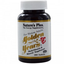 Nature's Plus, Golden Years, Multi-Vitamin & Mineral Supplement, 180 Tablets