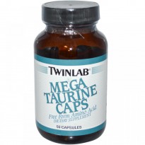 Twinlab, Mega Taurine Caps, 50 Capsules
