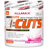 ALLMAX Nutrition, AMINOCUTS (ACUTS), Weight-Loss BCAA (CLA + Taurine + Green Coffee), Pink Lemonade, 7.4 oz (210 g)
