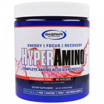 Gaspari Nutrition, HyperAmino, Strawberry Kiwi, 10.58 oz (300 g)
