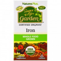 Nature's Plus, Source of Life Garden, Iron, 30 Vegan Capsules