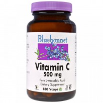 Bluebonnet Nutrition, Vitamin C, 500 mg, 180 Vcaps