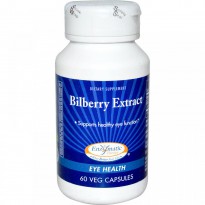 Enzymatic Therapy, Bilberry Extract, Eye Health, 60 Veggie Caps
