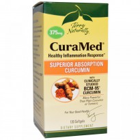 EuroPharma, Terry Naturally, CuraMed, 375 mg, 120 Softgels
