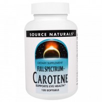 Source Naturals, Carotene, Full Spectrum, 120 Softgels