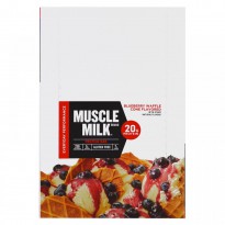 Cytosport, Inc, Muscle Milk Red Bar, Blueberry Waffle Cone, 12 Bars, 2.18 oz (62 g) Each