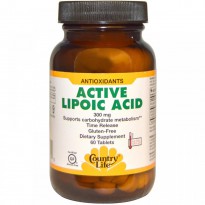 Country Life, Active Lipoic Acid, 300 mg, 60 Tablets
