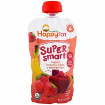 Nurture Inc. (Happy Baby), Happy Tot,  Stage 4, Super Smart, Fruit & Veggie Blend, Organic Bananas, Beets & Strawberries, 4 oz (113 g)