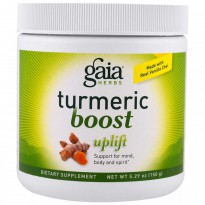 Gaia Herbs, TurmericBoost, Uplift, 5.29 oz (150 g)