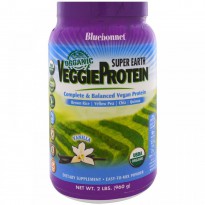Bluebonnet Nutrition, Super Earth, Organic VeggieProtein, Vanilla, 2 lbs (960 g)