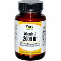 Pure Essence, Vitamin-D, 2000 IU, 30 Veggie Caps