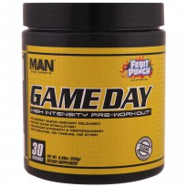 MAN Sports, Game Day, High Intensity Pre-Workout, Fruit Punch, 8.99 oz (255 g)