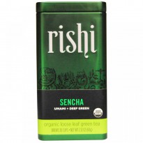 Rishi Tea, Organic Loose Leaf Green Tea, Sencha, 2.12 oz (60 g)