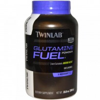 Twinlab, Glutamine Fuel Powder, Unflavored, 10.6 oz (300 g)