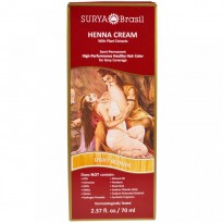 Surya Henna, Henna Cream, High-Performance Healthy Hair Color for Grey Coverage, Light Blonde,  2.37 fl oz (70 ml)