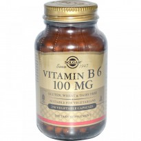 Solgar, Vitamin B6, 100 mg, 250 Vegetable Capsules