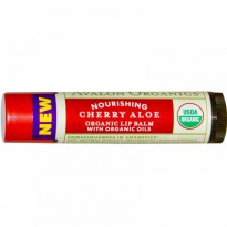 Avalon Organics, Organic Lip Balm, Cherry Aloe, .15 oz (4.2 g)