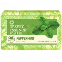 Desert Essence, Soap Bar, Peppermint, 5 oz (142 g)