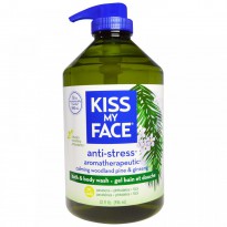 Kiss My Face, Anti-Stress, Bath & Body Wash, Calming Woodland Pine & Ginseng, 32 fl oz (946 ml)
