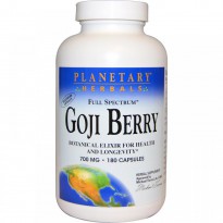 Planetary Herbals, Full Spectrum Goji Berry, 700 mg, 180 Capsules