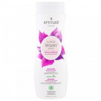 ATTITUDE, Super Leaves Science, Natural Shower Gel, Soothing, White Tea Leaves, 16 oz (473 ml)