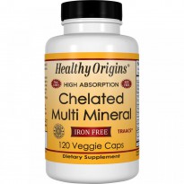 Healthy Origins, Chelated Multi Mineral, Iron Free,  120 Veggie Caps