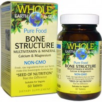 Natural Factors, Whole Earth & Sea, Bone Structure Multivitamin & Mineral, 60 Tablets