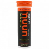 Nuun, Energy, Effervescent Electrolyte & Caffeine Supplement, Mango Orange, 10 Tablets