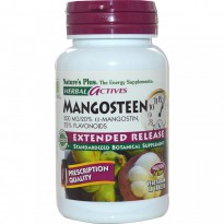 Nature's Plus, Herbal Actives, Mangosteen, Extended Release, 500 mg, 30 Tablets