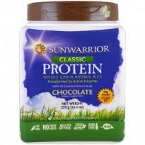 Sunwarrior, Classic Protein, Whole Grain Brown Rice, Chocolate, 13.2 oz (375 g)