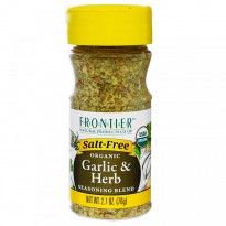 Frontier Natural Products, Organic Garlic & Herb Seasoning Blend, 2.7 oz (76 g)