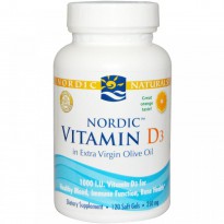 Nordic Naturals, Vitamin D3, Orange, 250 mg, 120 Soft Gels