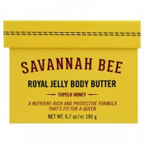 Savannah Bee Company Inc, Royal Jelly Body Butter, Tupelo Honey, 6.7 oz (190 g)