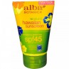 Alba Botanica, Natural Hawaiian Sunscreen, SPF 45, 4 oz (113 g)