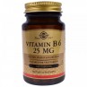 Solgar, Vitamin B6, 25 mg, 100 Tablets