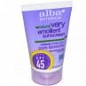 Alba Botanica, Natural Very Emollient, Sunscreen, SPF 45, Pure Lavender, 1 oz (28 g)