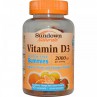 Sundown Naturals, Vitamin D3, Strawberry, Orange, and Lemon Flavored, 2000 IU, 90 Gummies